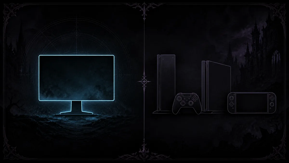 Withering Realms PS5 and platform status shown as a confirmed versus unannounced comparison